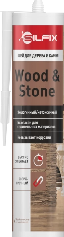 Клей для дерева и камня Silfix Wood&Stone 290 мл белый  фото 1