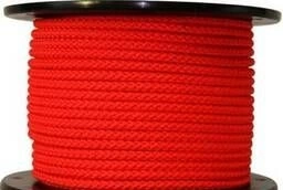 Канат ПП тросовой свивки 10 мм красный катушка фото 1