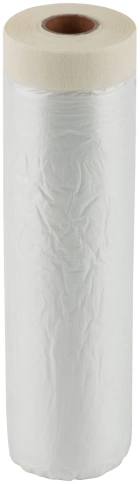 Пленка укрывная, с клейкой лентой 1700мм х 15м, 8 мкм фото 1