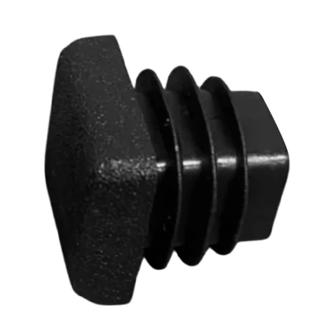 Заглушка для труб квадратная 15х15 мм, черная фото 2