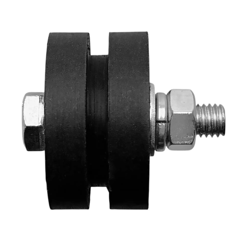 Ролик d40 мм ЧР2402 под полосу, черный капролон фото 1