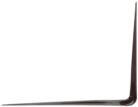 Уголок-кронштейн 200х250 мм (0,8 мм) коричневый фото 2