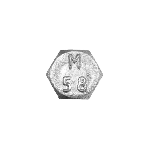 Болт 10х55 мм DIN 933 полная резьба, оцинкованный  фото 2