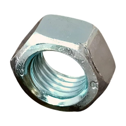 Гайка с левой резьбой М16, класс прочности 8 DIN 934, оцинкованная фото 2
