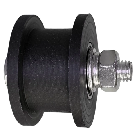 Ролик d50 мм ЧР2505 под трубу 20*20, черный капролон фото 1