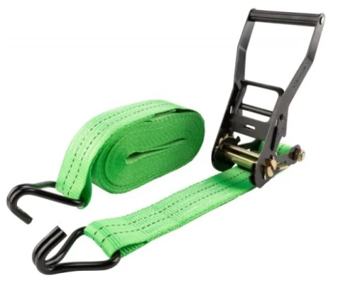 Ремень для крепления груза, храповый механизм 135 мм, лента полиэфирная 38 мм х 8 м, 1500/3000 кг фото 1