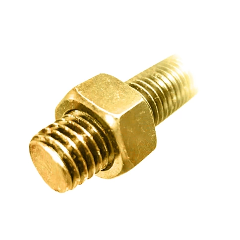 Шпилька резьбовая М5х1000 мм DIN 975, полная резьба, латунная фото 2