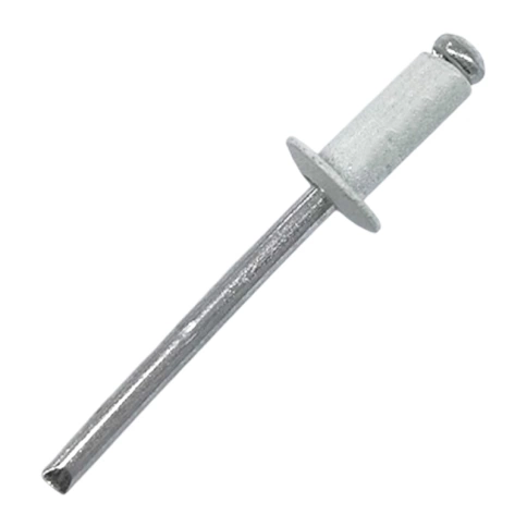 Заклепка вытяжная комбинированная 4х10 мм RAL9003 белый  фото 1