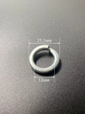 Шайба гровер пружинная оцинкованная М12 DIN127 фото 4