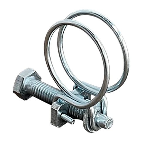 Хомут проволочный 51 мм (48-51) steel wire clamp, оцинкованный фото 2