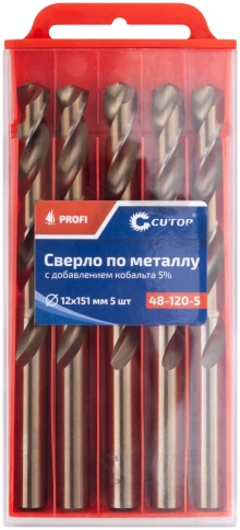 Сверло по металлу Cutop Profi с кобальтом 5%, 12х151 мм  фото 3