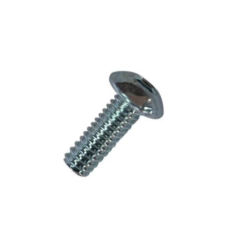 Винт с полукруглой головкой и внутр.шестигр. 4х16 мм ISO 7380-1 класс прочности 10.9, оцинкованный фото 1
