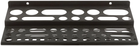 Полка для инструмента пластик.мини 300х150 мм черная 48 отверстий (50050) фото 1