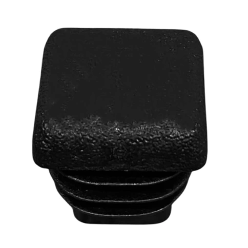 Заглушка для труб квадратная 15х15 мм, черная фото 1
