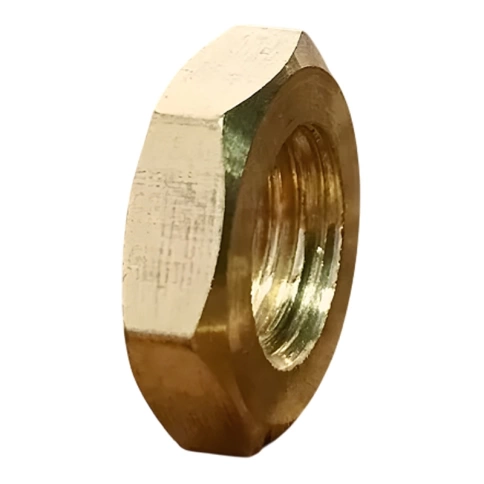 Гайка низкая М8х1 DIN 439, латунная фото 2