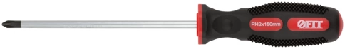 Отвертка Универсал, CrV сталь, прорезин.ручка, Профи 6х150 мм РН2 фото 1