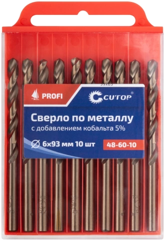 Сверло по металлу Cutop Profi с кобальтом 5%, 6х93 мм  фото 3