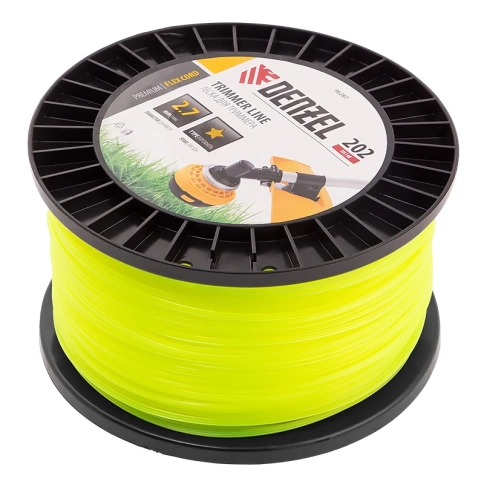 Леска для триммера звезда 2,7мм DIN катушка FLEX CORD Denzel фото 3