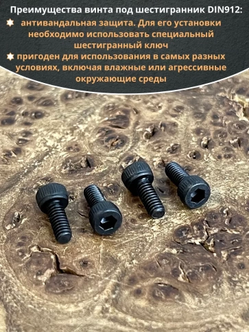 Винт высокопрочный М2х6 мм к.п.12.9 черный DIN912, 20 шт. фото 5