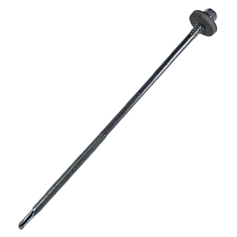 Саморез для сэндвич-панелей 6,3/5,5х155(160) мм, оцинкованный фото 1