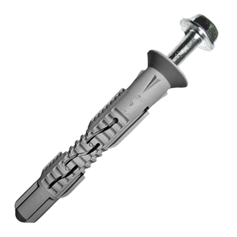 Дюбель фасадный шуруп под ключ с прессшайбой KENNER Profi 10х80 мм, нейлоновый фото 1