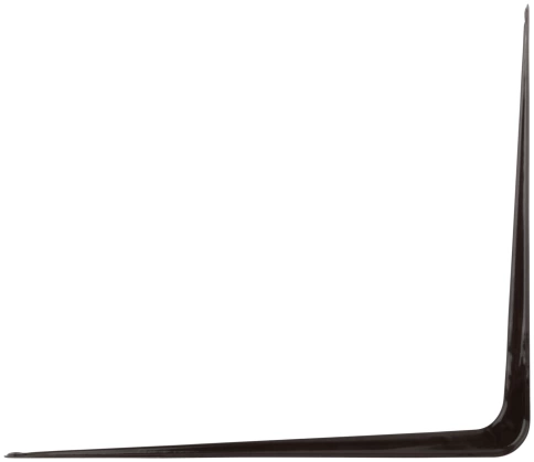 Уголок-кронштейн 300х350 мм (0,9 мм) коричневый фото 2