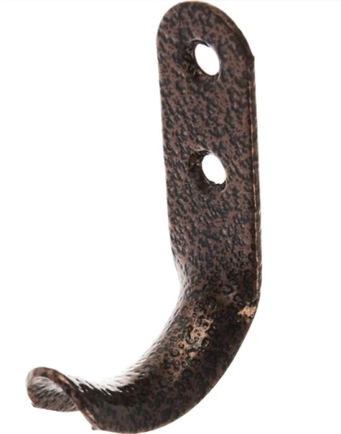 Крючок-вешалка №7 антикварная медь фото 1