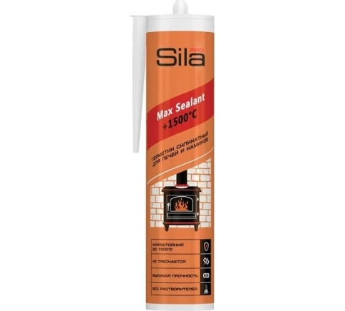 Герметик для печей Sila PRO Max Sealant, 1500, 280 мл фото 1