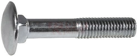 Болт мебельный 10х30 полукруглая головка ОЦ DIN 603,20 шт. фото 1