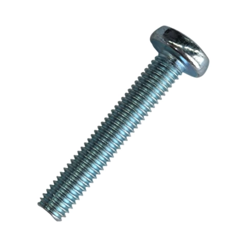 Винт с полукруглой головкой М8х35 мм DIN 7985, оцинкованный, полная резьба  фото 1
