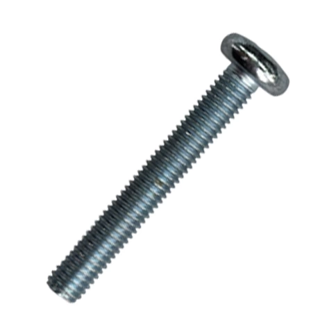 Винт с полукруглой головкой М5х40 мм DIN 7985, оцинкованный, полная резьба  фото 1